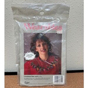 VTG NIP Wearables Cross Stitch Lights Kit 60324 Golden Bee Stitchery